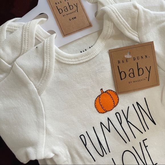 Rae Dunn Baby Bodysuit SET 3 - Pumpkin Love/Hello Fall/Thankful Blessed designs - Picture 5 of 7
